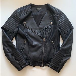 TOPSHOP Classic faux leather jacket